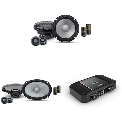 Alpine R2 4 Channel Amp & R2-S69C 6x9 & R2-S65C Audio Upgrade Bundle