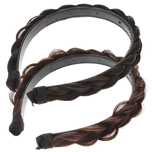 MUSISALY 6個 ヘリンボーンヘッドバンド 女性のための黒のヘッドバンド ヘッドスカーフカチューシャ ヘアタイ hair band 女の子の頭飾り かつらのデザインのヘアフープ 高温ワイヤー