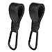 SAVITA 2 Stück Kinderwagen Organizer karabiner Haken, Leder Kinderwagen Organizer Hakenclip mit Starkem Magischen Klebstoff für taschen Einkaufs, Umkleide und Windel Taschen (Schwarz)