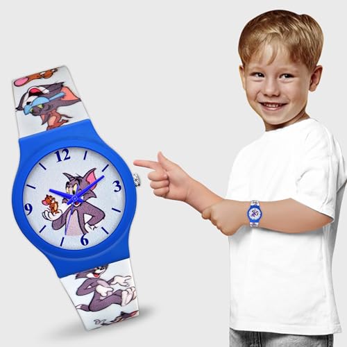 Image of Acnos Character Kid's Happy Colorful Water-Resistant Durable Watch for Boys Kids Boy with Fun Designs Adjustable Strap Positive Messages Watch for Kids