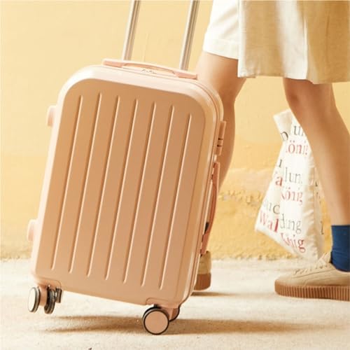 Duffle Bag Simple Suitcase Women's Multifunctional Trolley Case Universal Wheels Female Suitcase Password Box Suitcase Suitcase Tags(Pink)4