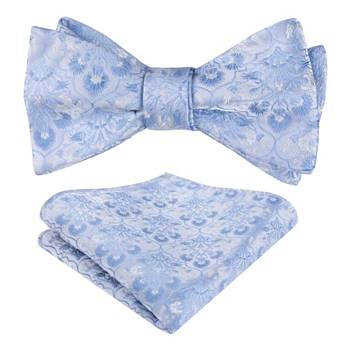 Image of Alizeal Mens 2pcs Floral Pattern Bow Tie Set