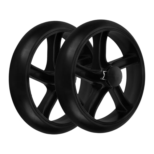 Roues de chariot de courses lot de 2 roues de remplacement pour chariot d'épicerie 15,5 cm