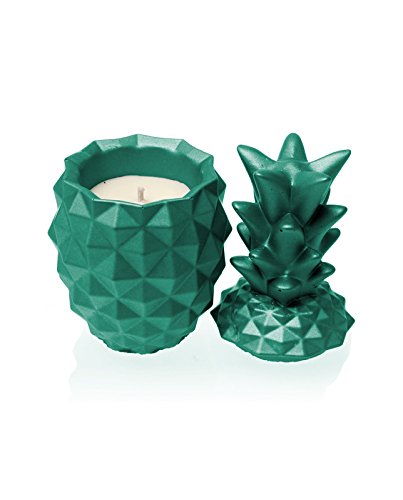 Candellana Candles Candlefort Concrete Candle-Pineapple Turquoise, Scent: for Her