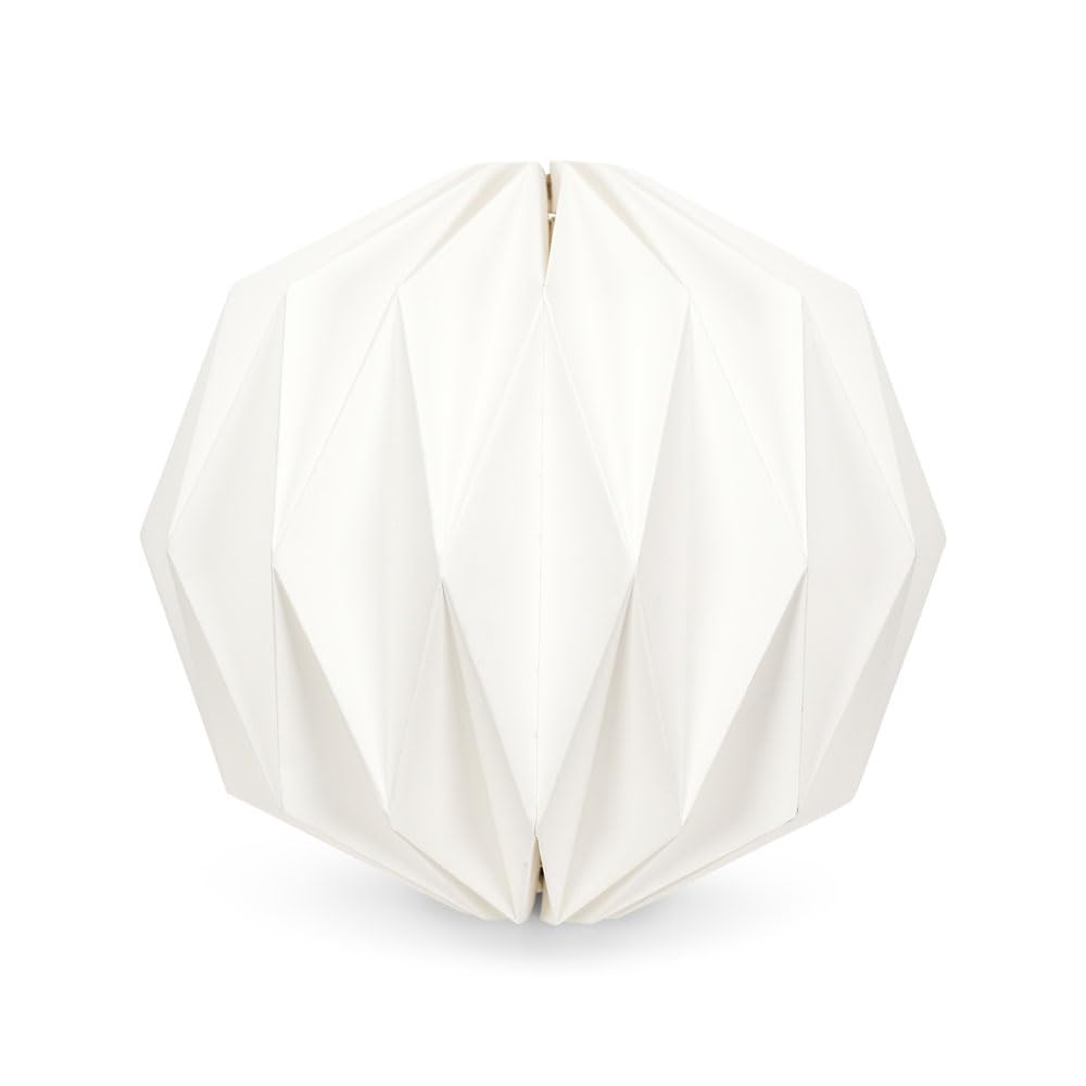 Valuelights Unisex White Astrid Easy Fit Origami Lampshade