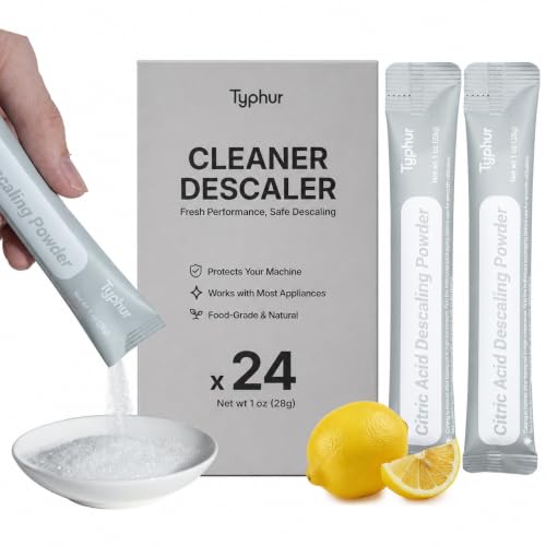 Image of Typhur Ice Maker Cleaner & Descaler, 24-Pack 100% Pure Citric Acid Powder