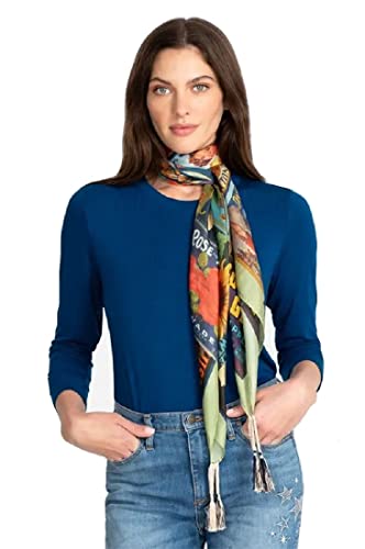 Johnny Was womens Crate (Revised) Silk Scarf, Multi, One Size US2