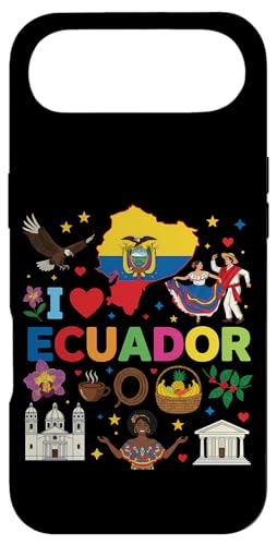 I Love Ecuador Flag Heart Travel GNAh̃[c X}zP[X iPhone Air p