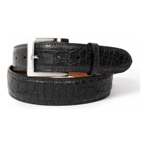 Matte Alligator Dress Belt - Genuine Alligator Skin - 1.5” Wide
