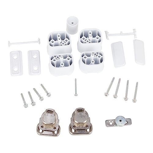 sparefixd Adecuado para lavadora de caramelos, kit de bisagra de puerta de armario integrado