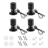 Begonia 4 Stück Mini Led Spot, 5V 1W Klein LED Spotlight, 360° Schwenkbar Aluminium Spotlight, USB Mini LED Strahler für Schmuckschrank, Malerei, Pflanzen, Weinschrank, Figur