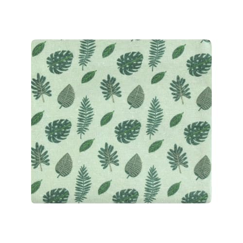 Image of Little Treasure Hudson Baby Cotton Poly Flannel Receiving Blankets Multipack, Green Jungle, 30x30 inches