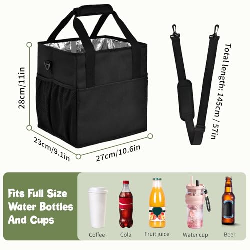 Portabebidas para café, cerveza y botellas con divisores ideal para reparto y viaje en coche 6