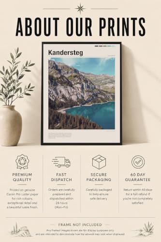 Affiche Kandersteg Suisse poster A2 idée cadeau voyage - 2