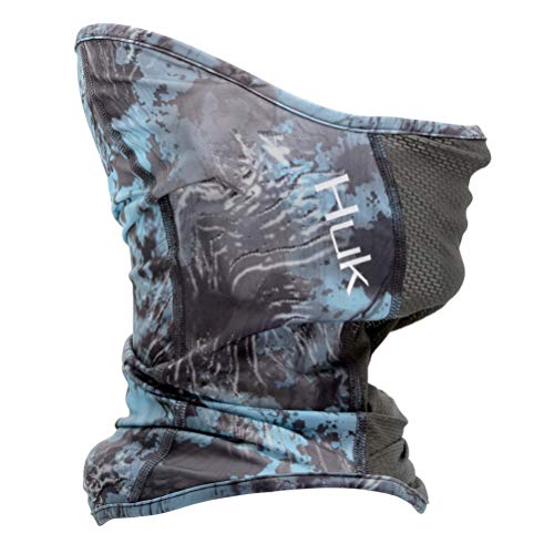 Huk Men's KC Scott Trophy Neck Gaiter | Face Protection with UPF 30+ Sun Protection , SubPhantis Glacier, OSFA