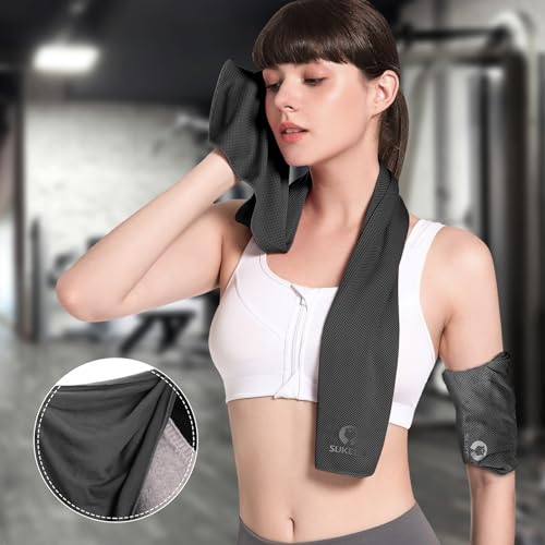 Sukeen Cooling Towel (40"x12"), Quick Dry Fitness Ice Towel for Gym Golf, Yoga, Outdoor Work, Sports, Travel, Camping - Image 4