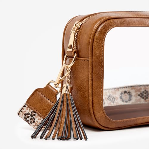 Image of Unilily Clear Bag for Stadium Events, Clear Purse Stadium Approved Crossbody Bag for Concerts Sports Festivals Events Women