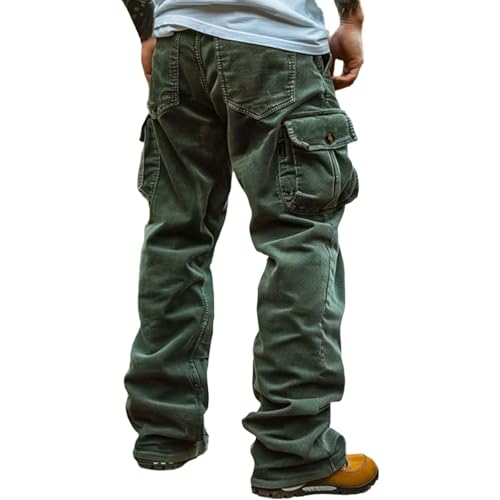 Pantalon cargo multipoches en velours côtelé léger et respirant pour homme