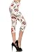 Leggings Depot Women's High Waisted Best Selling Capri Print Leggings V1 (Plus Size (12-24), Dragonfly Garden)