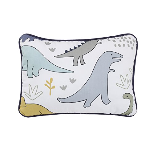 Nojo Dreamer Little Dinosaurs 8 Piece Nursery Crib Bedding Set, Navy Blue/Grey/White #TOP7