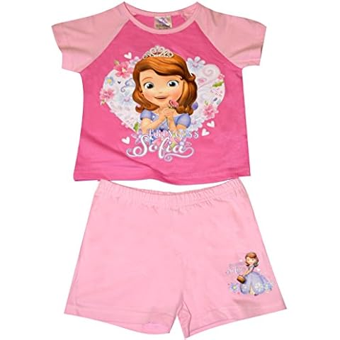 April Fashion Girls Sofia The First Shortie Pyjama 1.5-2,2-3,3-4,4-5 Years Pink Cover