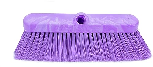 Image of SPARTA 41278EC68 Flo-Thru Plastic Wall Scrub Brush, Equipment Brush With Soft Nylex Bristles For Industrial Kitchens, Hospitals, Commercial Cleaning, 4 Inches, Purple, (Pack of 12)