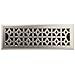 Accord AMFRBNM414 Floor Register with Marquis Design, 4-Inch x 14-Inch (Duct Opening Measurement), Satin Nickel