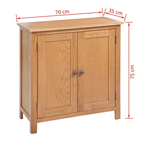 Festnight Antique Sideboard Buffet Storage Cabinet Solid Oak Kitchen Dining Room Furniture