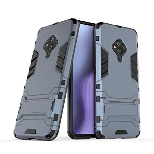 Yoodi Vivo S1 Pro Case, Vivo V17 Case, Vivo Y9s Case, Military Grade Protective Case [Invisible Kickstand] Dual Layer Anti-Drop Protection Cover Compatible with Vivo S1 Pro/Vivo V17/Vivo Y9s - Blue