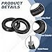 uxcell 2Pcs Oil Seal, 35x55x10mm TC Nitrile Rubber Double Lip Cover with Hook Kit and Spring for Mechanical Automobile Bearing Shaft, Black