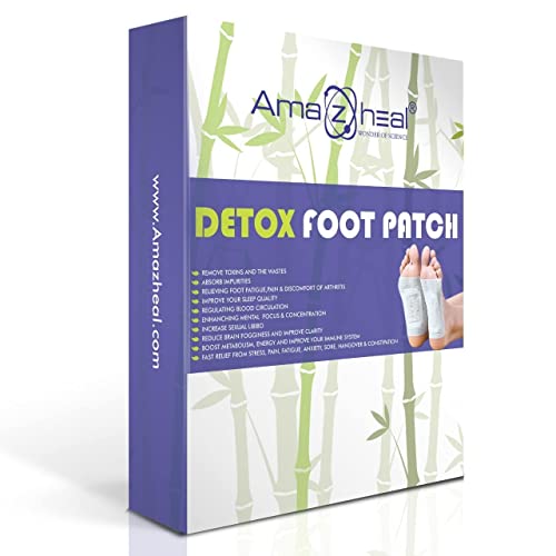 Image of AMAZHEAL Foot Pad, Foot Patch to Remove Body Toxins - for Stress Relief Sleep, Improves Circulation & Metabolism, Herbal Ingredient Foot Patches for Men & Women, 20 Pieces (Pack of 5)