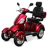 ECO ENGEL 525 Rot, Elektromobil 4 Räder 1000 Watt Motor