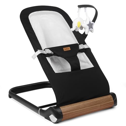 Image of Baby Bouncer Chair - Comfortable Support for Your Little One's Blissful Moments (Net, Black)