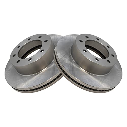 TRQ Front Disc Brake Rotor Pair Set for 2012-2019 Ford F250 Super Duty Truck / 2013-2019 Ford F350 Super Duty Truck / 2013-2016 Ford F450 Truck