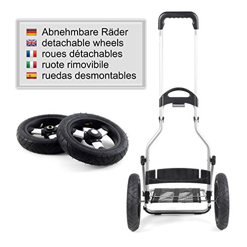 ANDERSEN Einkaufstrolley - Royal Shopper 360° Mole 8 41 L Einkaufsroller, Segelstoff, upcycling, Aluminium, klappbar, luftbereiftes Kugellagerrad – Bild 4