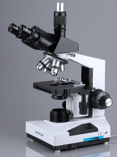 Amscope t490 a-m 40 x -1600 x Lab Clinic Vet Trinocular microscopio con 1.3 MP fotocamera