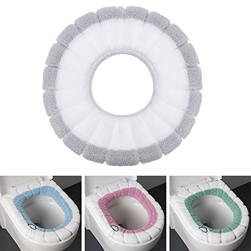 XUBX 4 Stück WC Sitzbezüge, Toilettensitzbezug, Toilettensitzabdeckung Waschbar, Toiletten Sitzbezug, Toilettensitz Pad Wärmer, WC Sitzbezug Deckel, Toilleten Sitz Abdeckungskissen, WC Sitz Matte