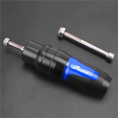 Protection d'échappement Suzuki Bandit GSF 600 : curseur anti-chute bleu 1995-2006