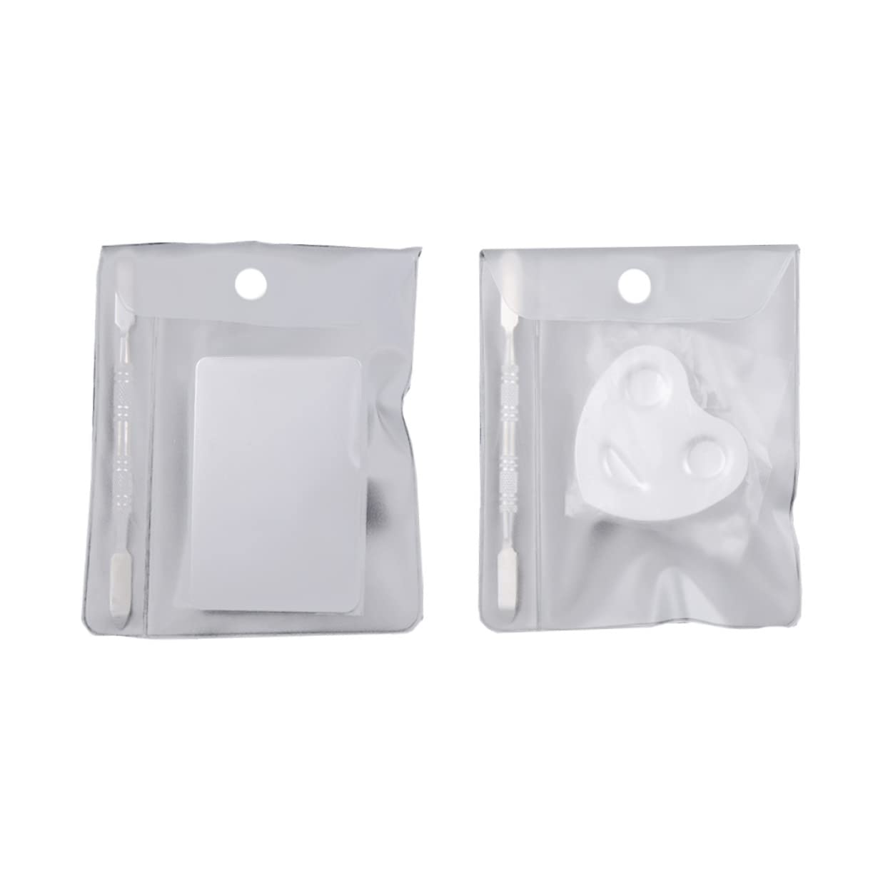 FRCOLOR 6juegos Plato Mezclador De Para Uñas Inoxidable Diseño De Anillo Herramienta Práctica Para Maquillaje y Arte De Uñas Para Uso Profesional y Personal