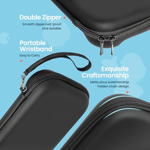 Carrying Case for Nintendo Switch 2 2025 - Shockproof Water-Resistant Hard Shell Travel Storage for Switch 2 & Accessories - Compact with 8 Game Cartridges, Pro Controller Pocket, Black image 4