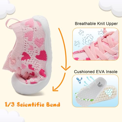 Image of JIASUQI Baby Shoes for Toddler Boys Girls Sneakers Slip on Walking Shoes for Babies