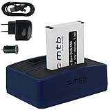 Batterie + Double Chargeur (USB/Auto/Secteur) Compatible avec Samsung SLB-10A / Toshiba Camileo X-Sports/JVC Adixxion/Silvercrest/Medion Action Cam.. v. liste Batterie + Double Chargeur (USB/Auto/Secteur) Compatible avec Samsung SLB-10A / Toshiba Camileo X-Sports/JVC Adixxion/Silvercrest/Medion Action Cam.. v. liste