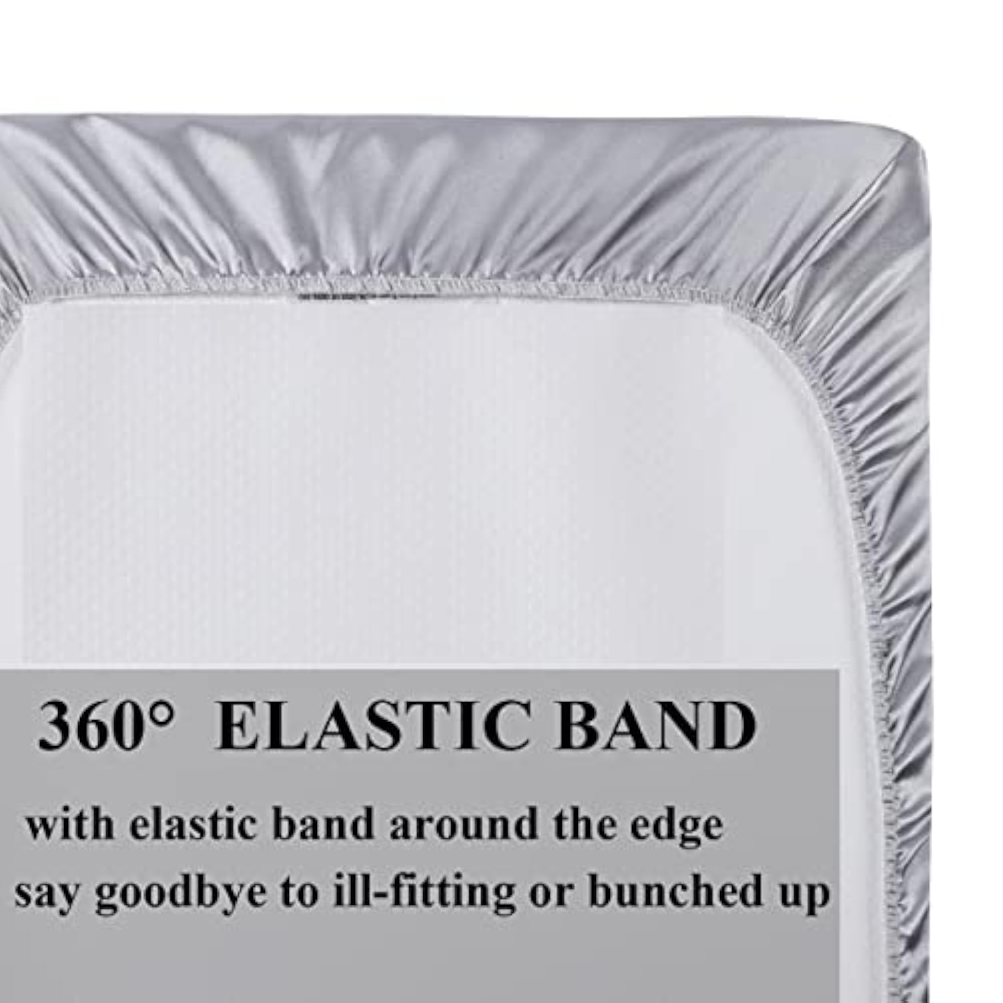 Satin Pack n Play Ultra Soft Silk Fitted Sheet Set