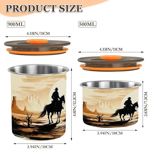 Envase hermético de acero inoxidable para café 17oz miniatura 2