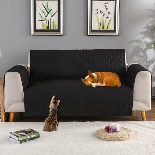 PETCUTE Sofa Cover 3 seater Quilted Sofa Slipcovers Anti Slip Sofa Protector Mordern couch recliner covers