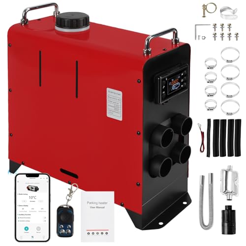 Sonnewelt Calentador de aire diésel de 12 V 8 kW, calefacción de estacionamiento para coche, con aplicación Bluetooth, pantalla LCD y mando a distancia, calentador de aire para camión, barco