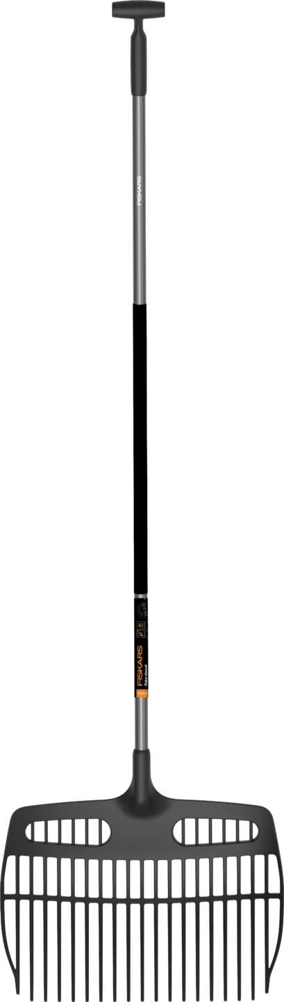 Fiskars Rastrillo Pala, Ergonómico, Combinación de Pala y Rastrillo