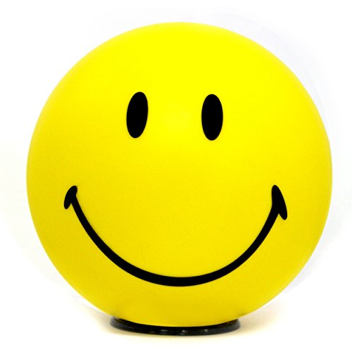 Smiley World IL de 01101  03664 Happy de lámpara LED, plástico, amarillo, 17 x 16,5 x 16,5 cm