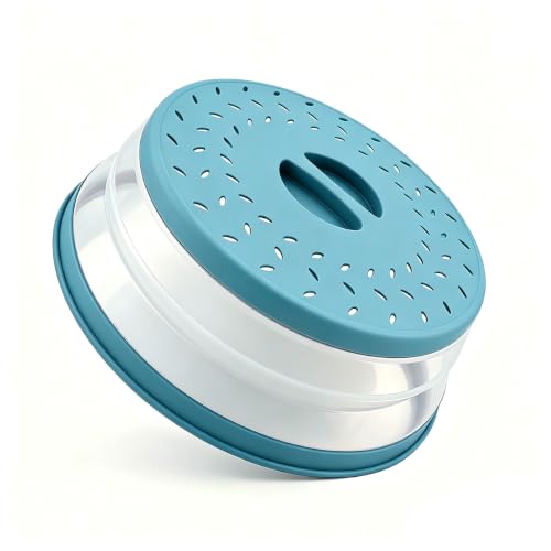 Image of Collapsible Microwave Splatter Cover(ink blue, 10.5IN)