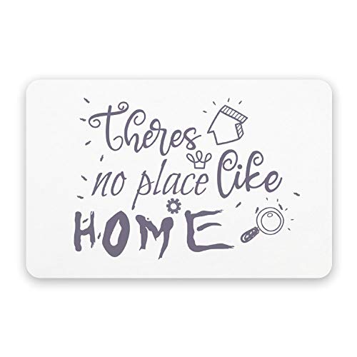 popeven Diatom Mud Mat,Theres No Place Like Home,Modern Diatom Mud Bath Mat Nonslip,Fast